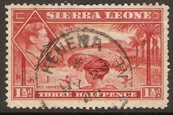 Sierra Leone 1938 1d Scarlet. SG190.